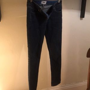 PAIGE Navy Indigo Blue Skinny Jeans 26